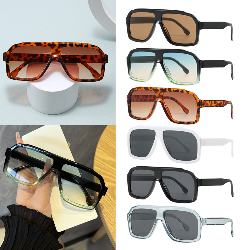 Sunglasses Uv400 - Oversized vierkante anti-lichtbril voor dames en