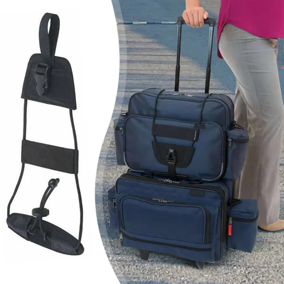 Travel Luggage Set - Reistasverbindingsriem, stevige nylon tasriem voor het