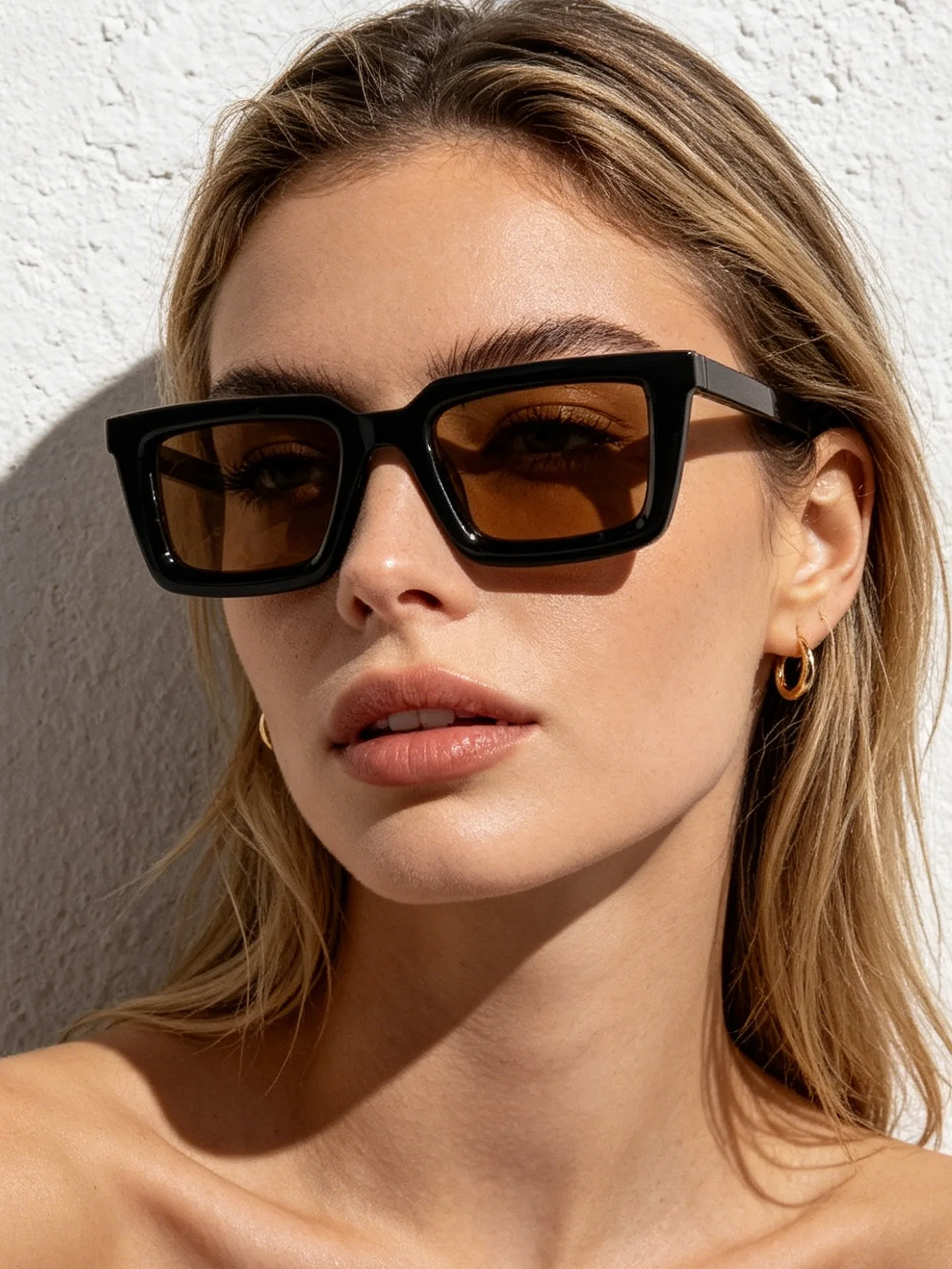 Vintage rechthoekige zonnebril - Sunglasses Uv400 recensie en prijs