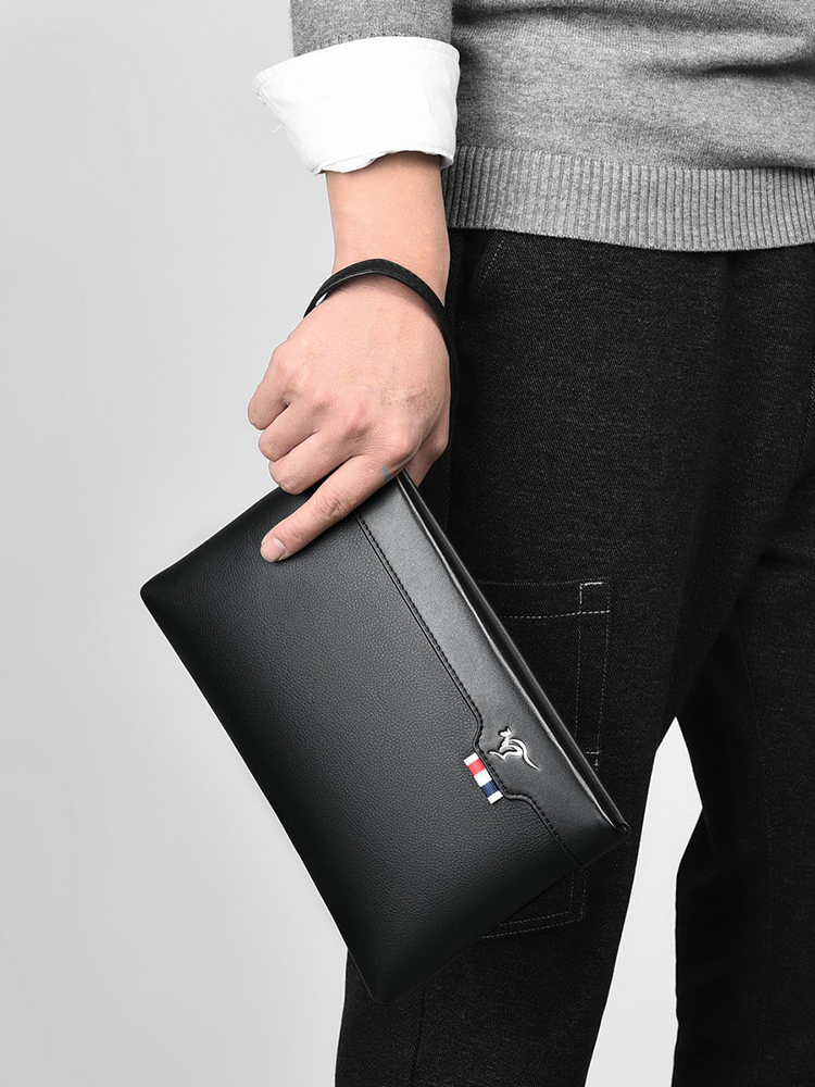 PU-leer Heren Clutch Bag Rits  - Leather Wallet Men recensie en prijs
