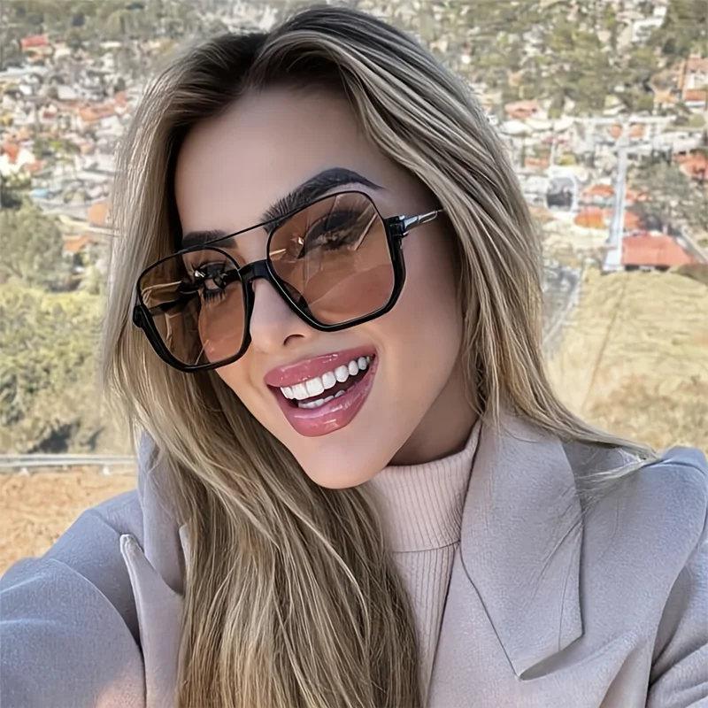 Nieuwe vintage oversized zonne - Sunglasses Uv400 recensie en prijs